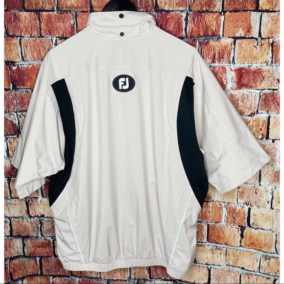 FootJoy Dryjoys Golf Rain Jacket Pullover Half Zip - Picture 3 of 4